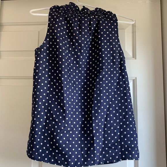 j crew polka dot blouse size 2 - Picture 2 of 4